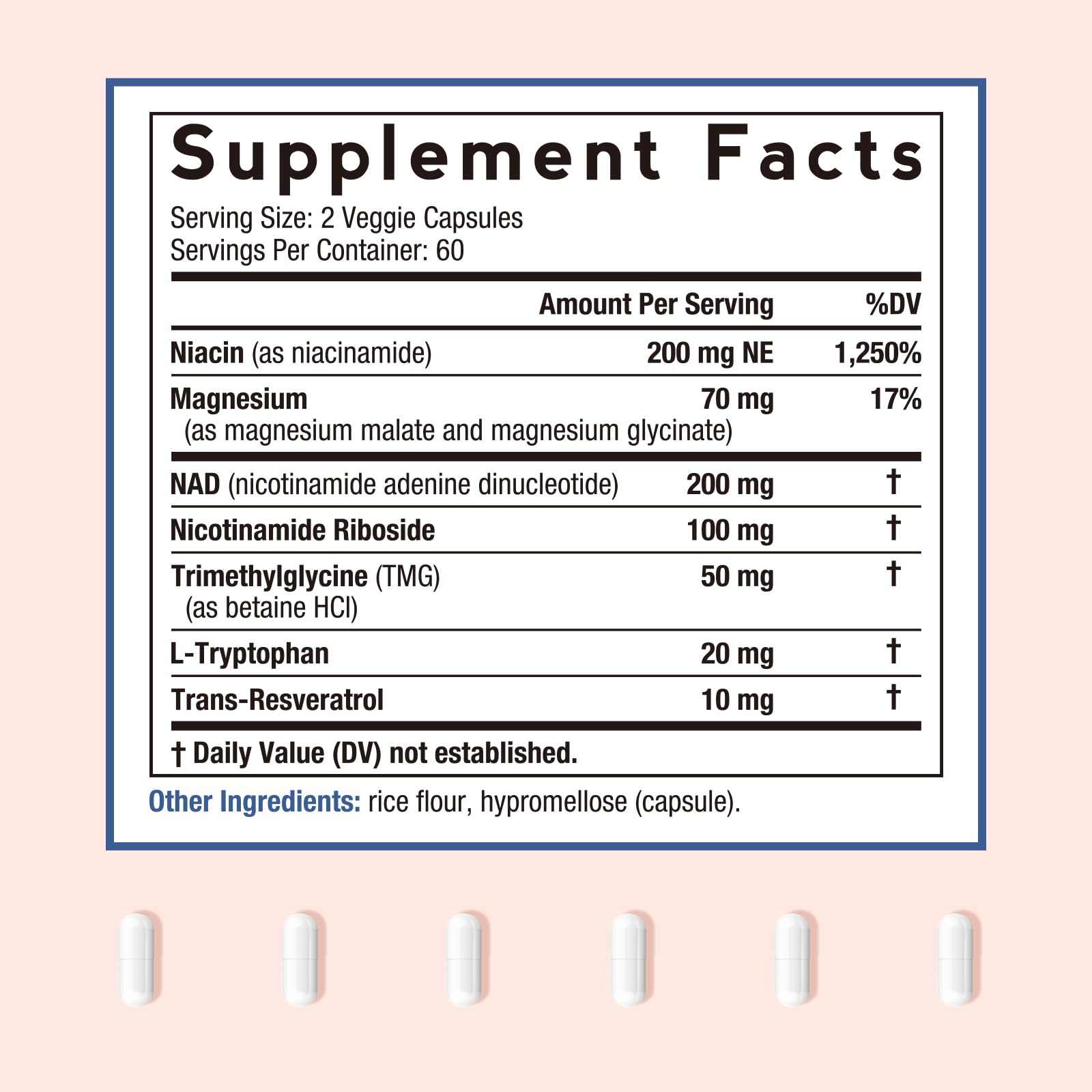 NAD 650mg per serving supplement image