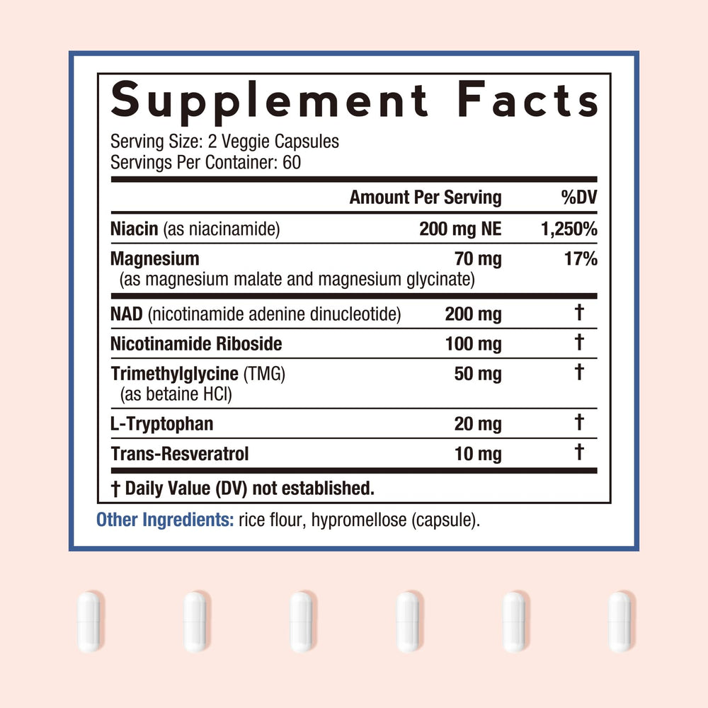 NAD 650mg per serving supplement image