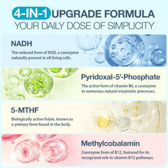 Vegan, gluten-free NADH supplement packaging