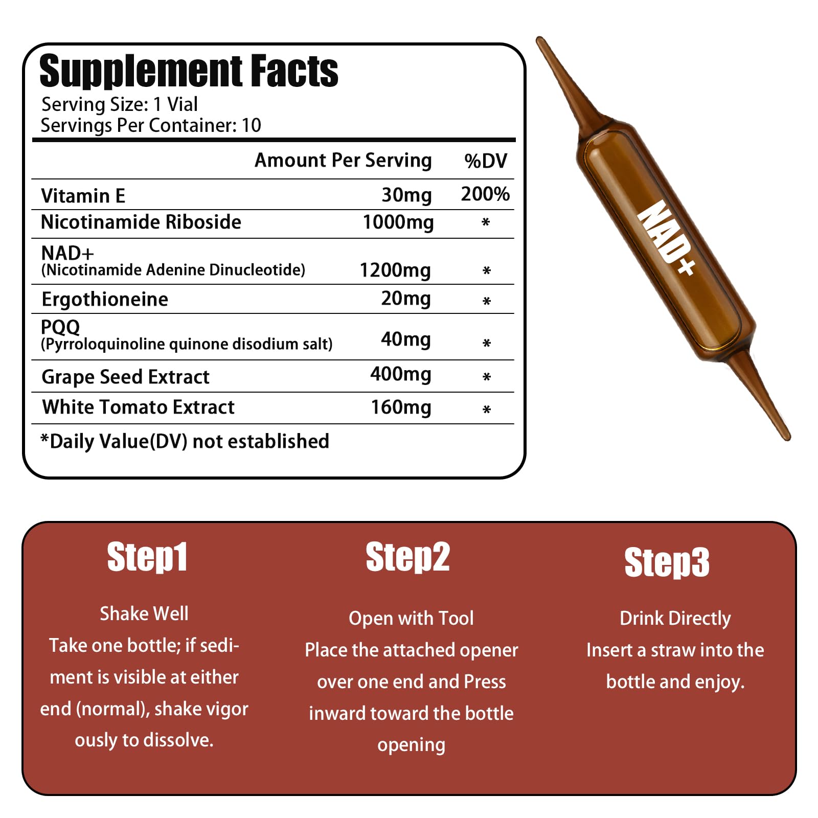 Lifestyle image showing energy and focus with NAD+ liquid supplement