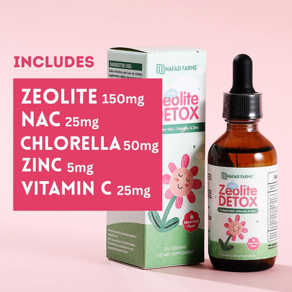 Monk fruit flavor concept for NAFASI FARMS Zeolite Detox Drops