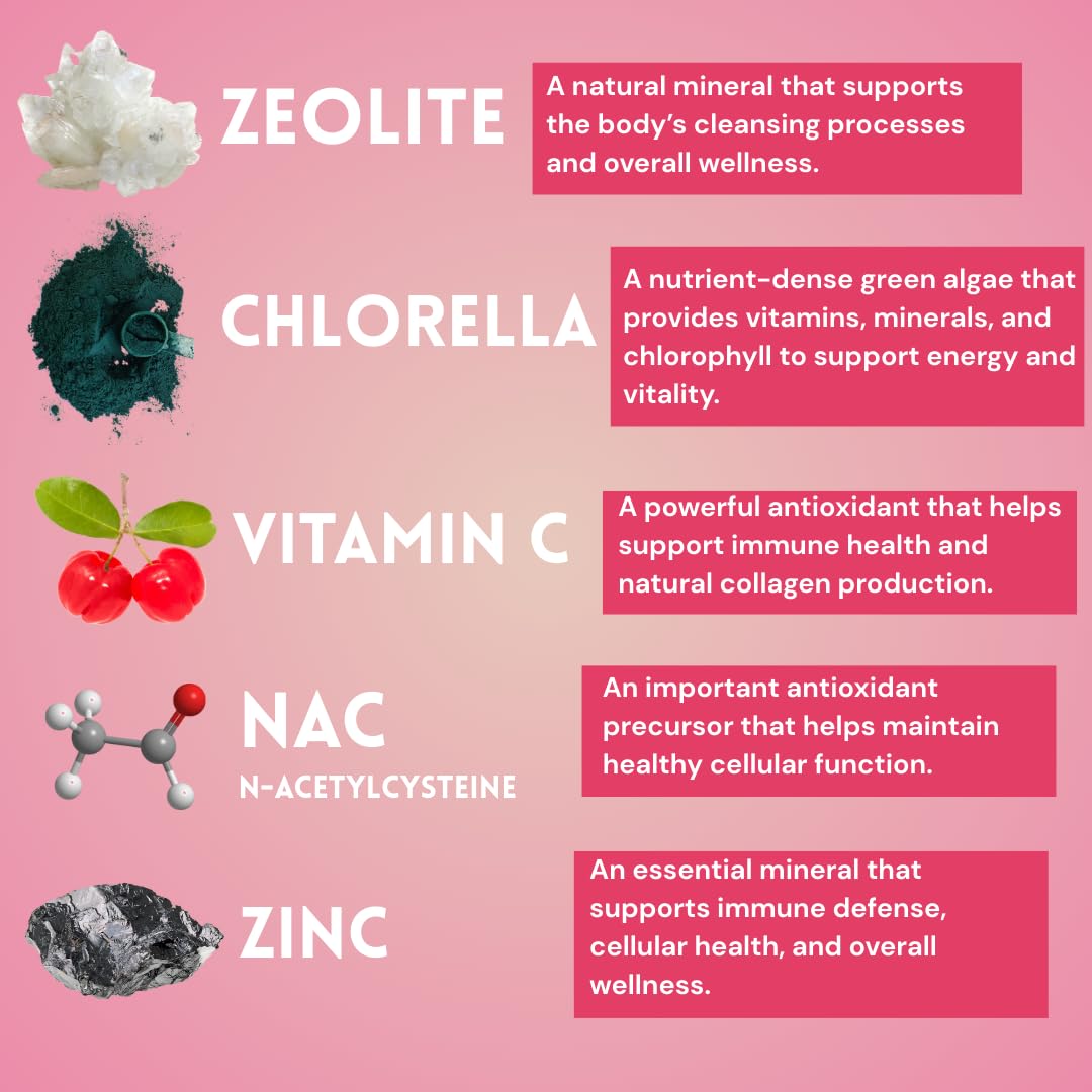 Close-up of dropper releasing Zeolite Detox Drops from the bottle