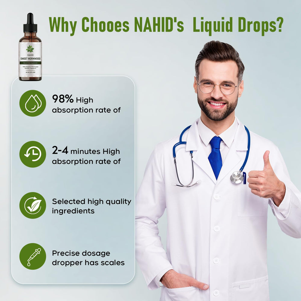 Nahid On-the-go 60ml bottle illustrates portable gut-health support anywhere.