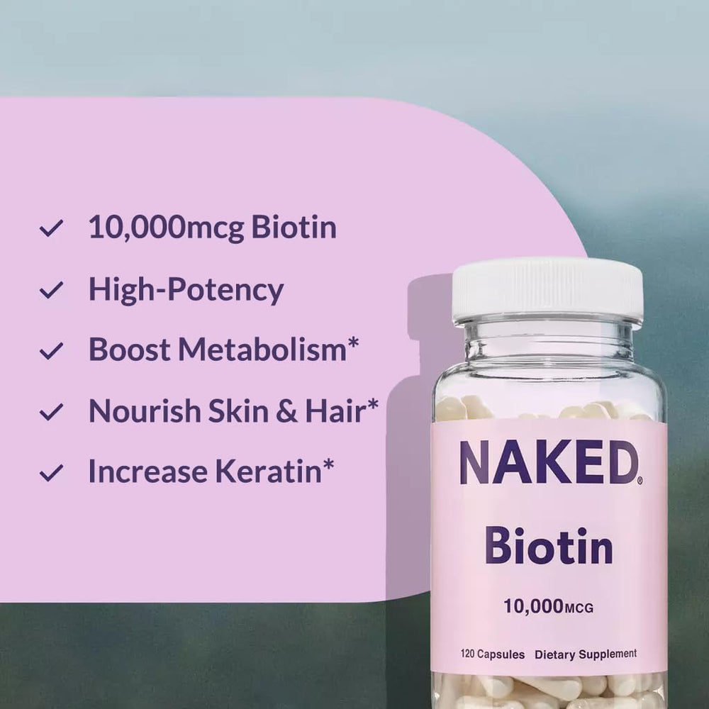 Gluten-free Biotin supplement packaging