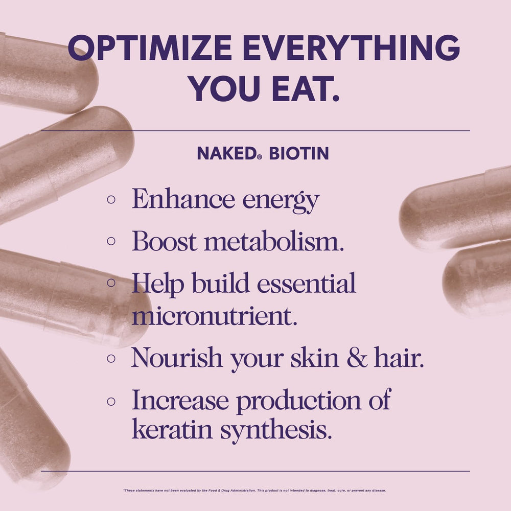 Vegan, Non-GMO Biotin supplement label