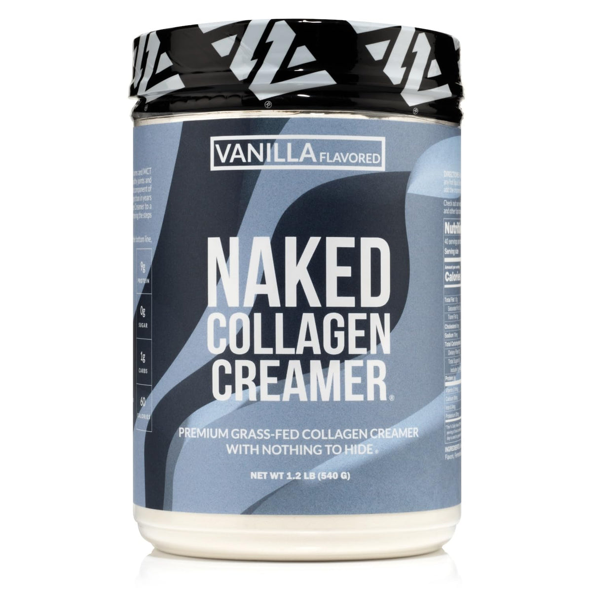 Naked Collagen Coffee Creamer Vanilla packaging label