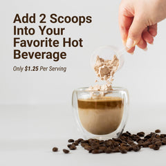 Ingredients: grass-fed collagen peptides, MCT powder, fermented cane sugar, natural flavors