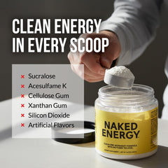 Naked Energy vegan, unflavored packaging