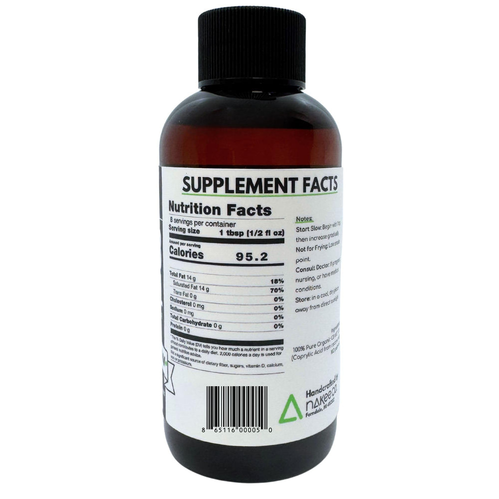 Nakee Butter C8 MCT Oil added to a cup of coffee