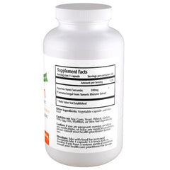 Bottle of Nano Curcumin 500 mg veggie capsules with packaging