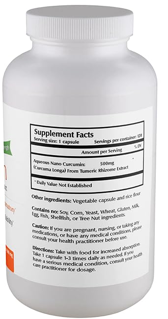 Bottle with label highlighting 120 servings and product features