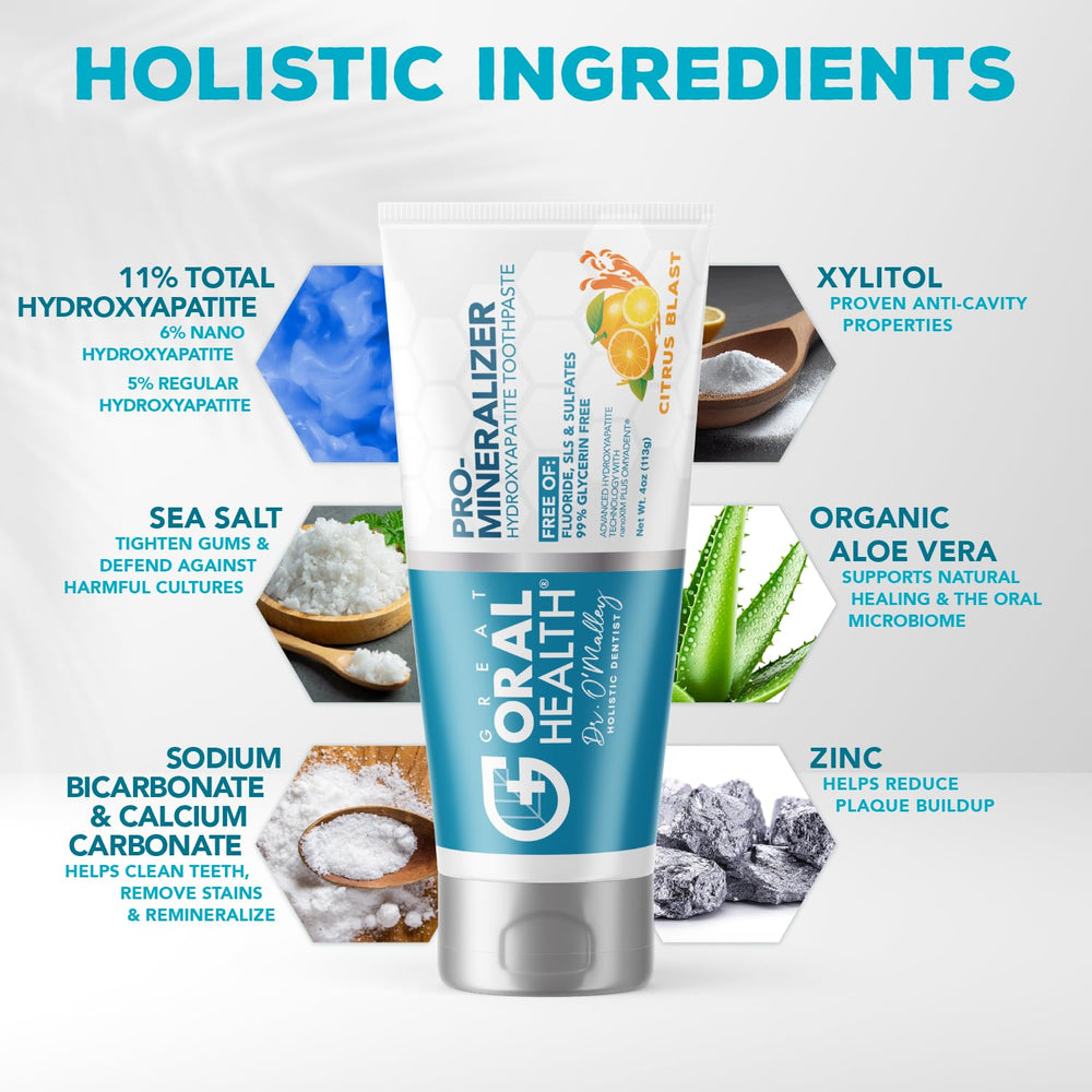 Dentist-formulated remineralizing toothpaste package