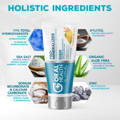 Dentist-formulated remineralizing toothpaste package