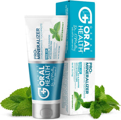 Front view of Nano hydroxyapatite toothpaste fluoride free bottle – Wintermint flavor