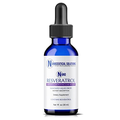 Front view of Nanoceutical Solutions Nano Liquid Resveratrol bottle