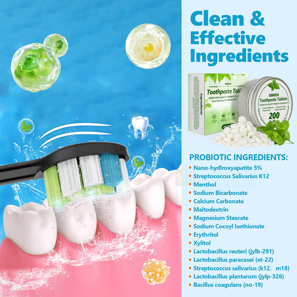 Nano hydroxyapatite tablets for enamel whitening