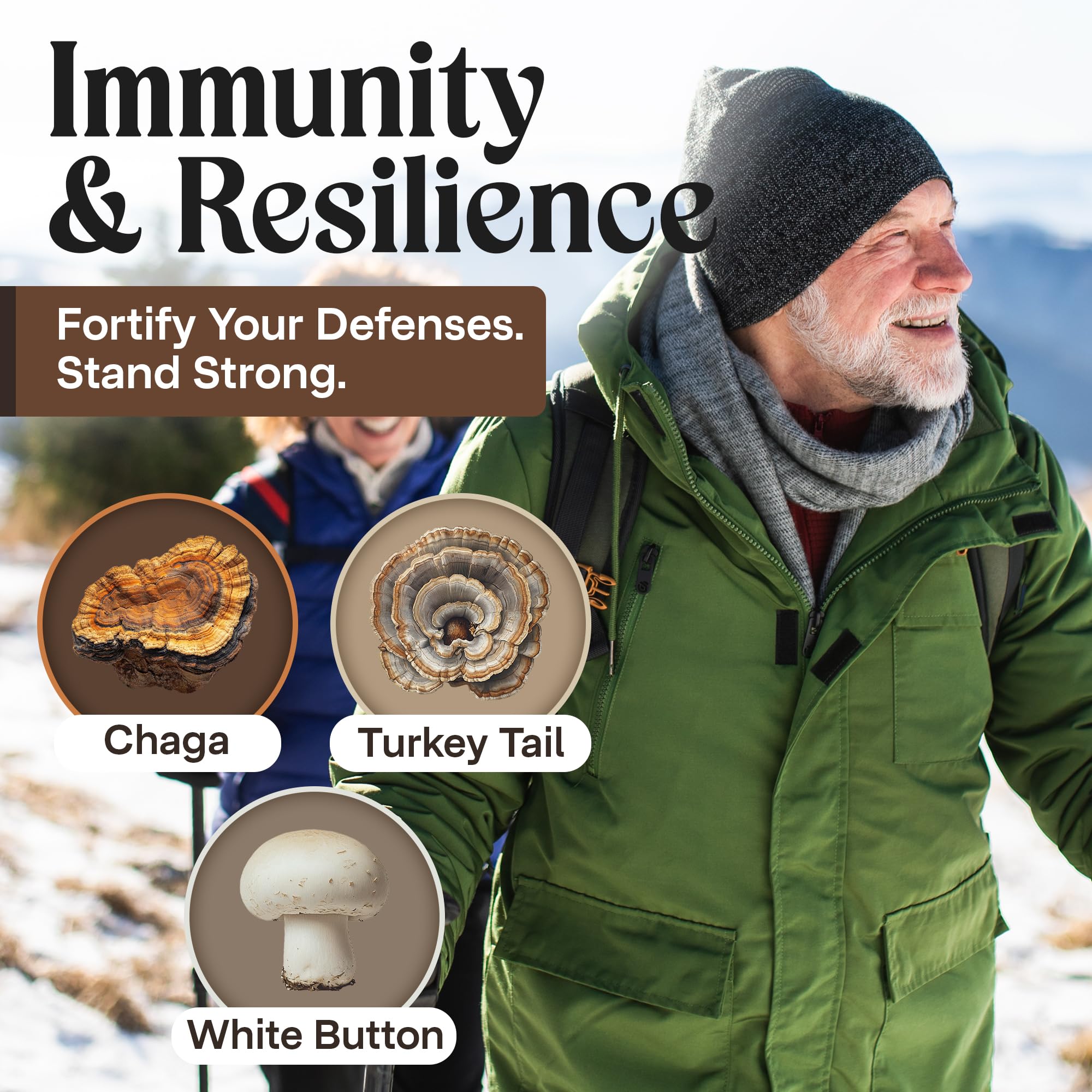 Shiitake mushrooms for energy support