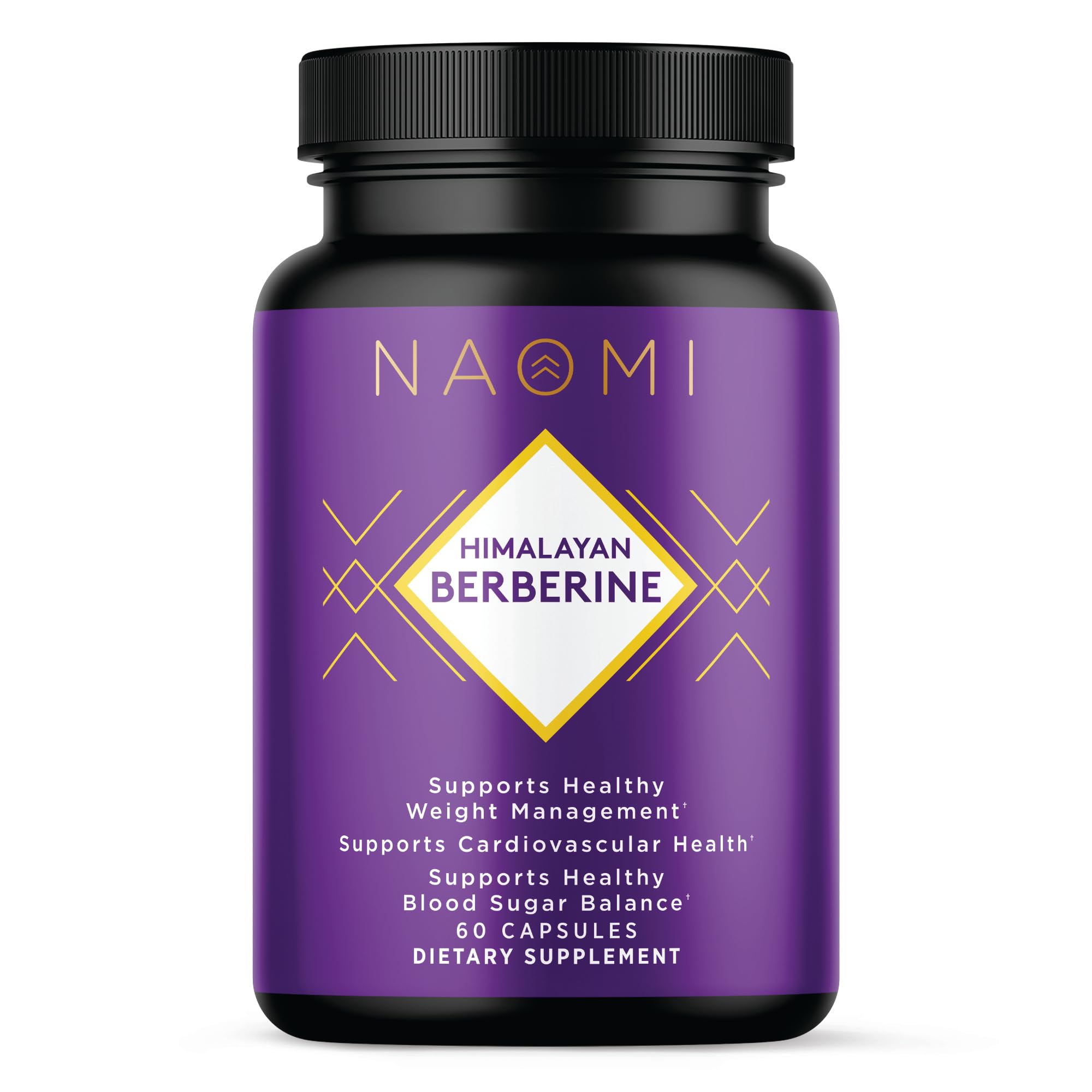 NAOMI Himalayan Berberine 500mg bottle with 60 capsules