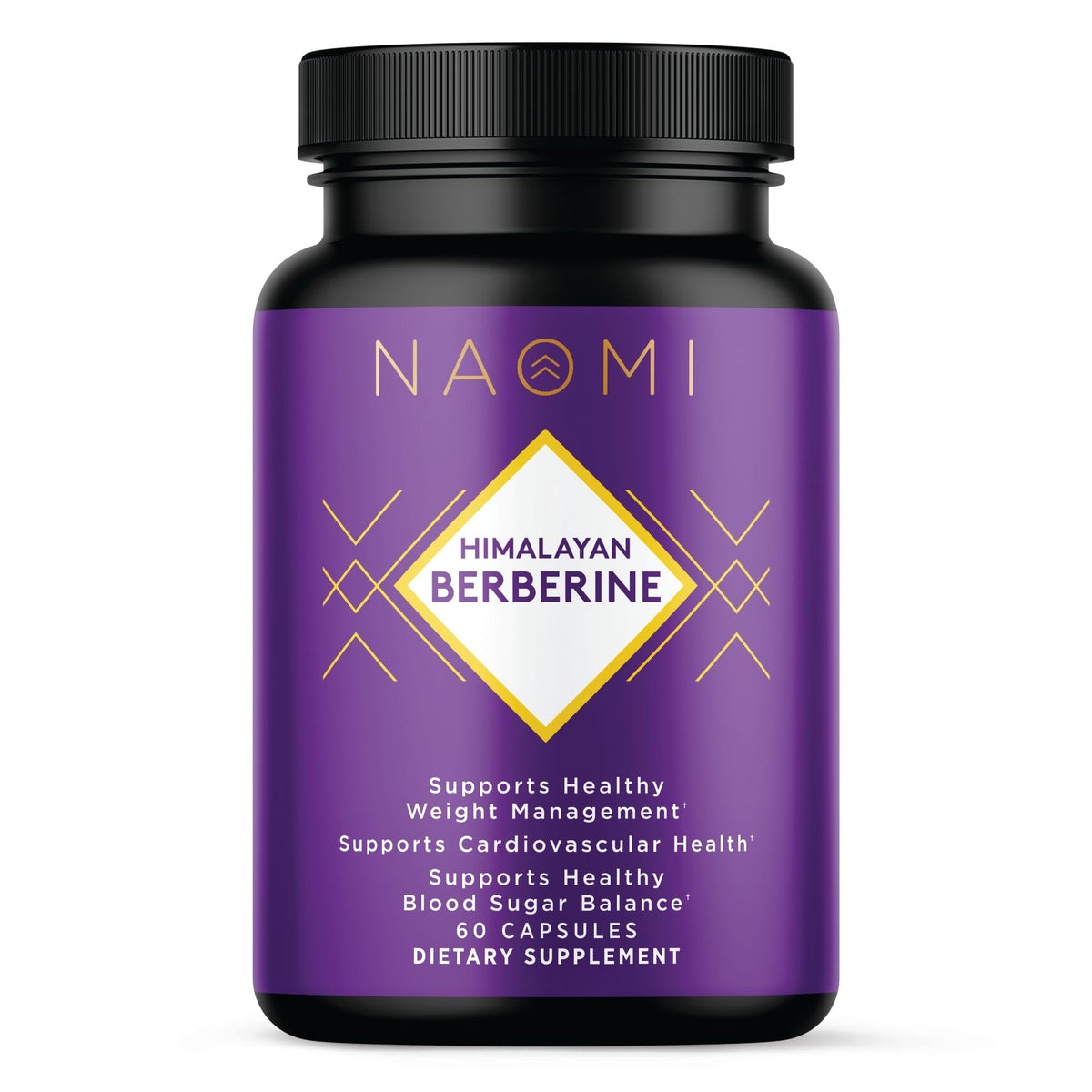 NAOMI Himalayan Berberine 500mg bottle with 60 capsules