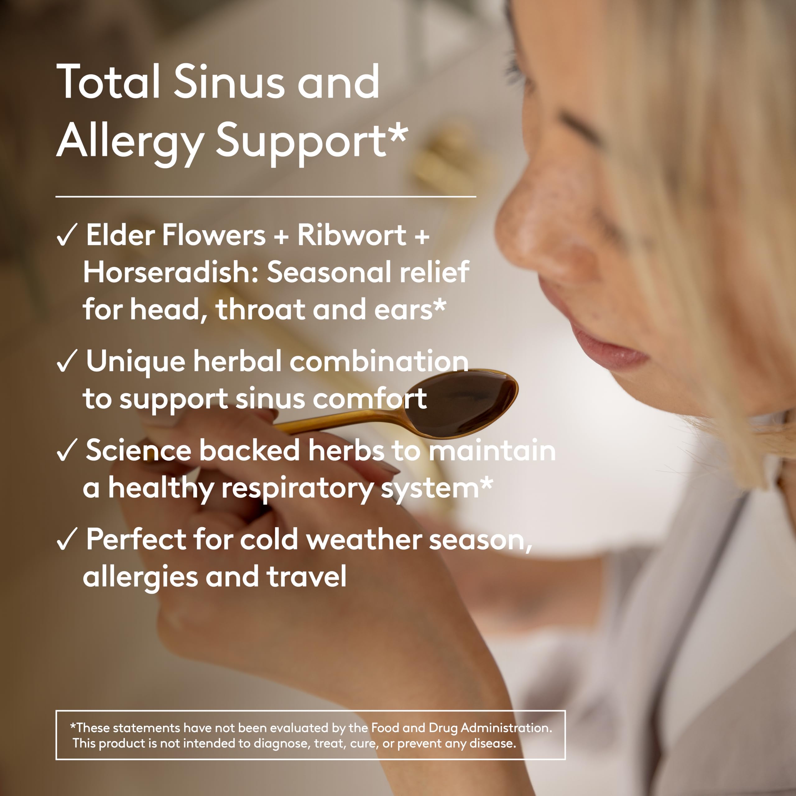 Concept image showing nasal relief and clear sinuses