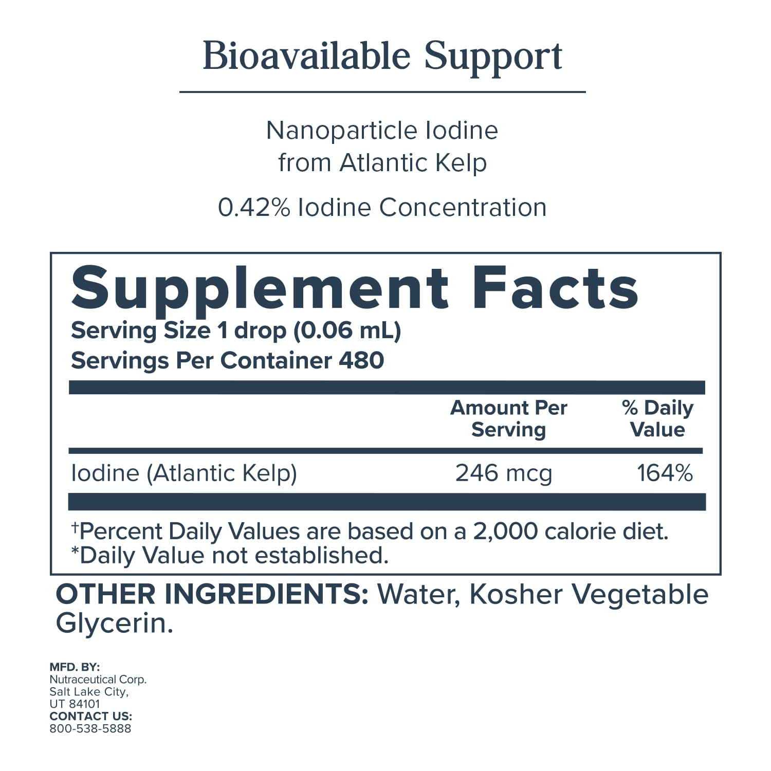Illustration of atomic colloidal iodine from Atlantic kelp