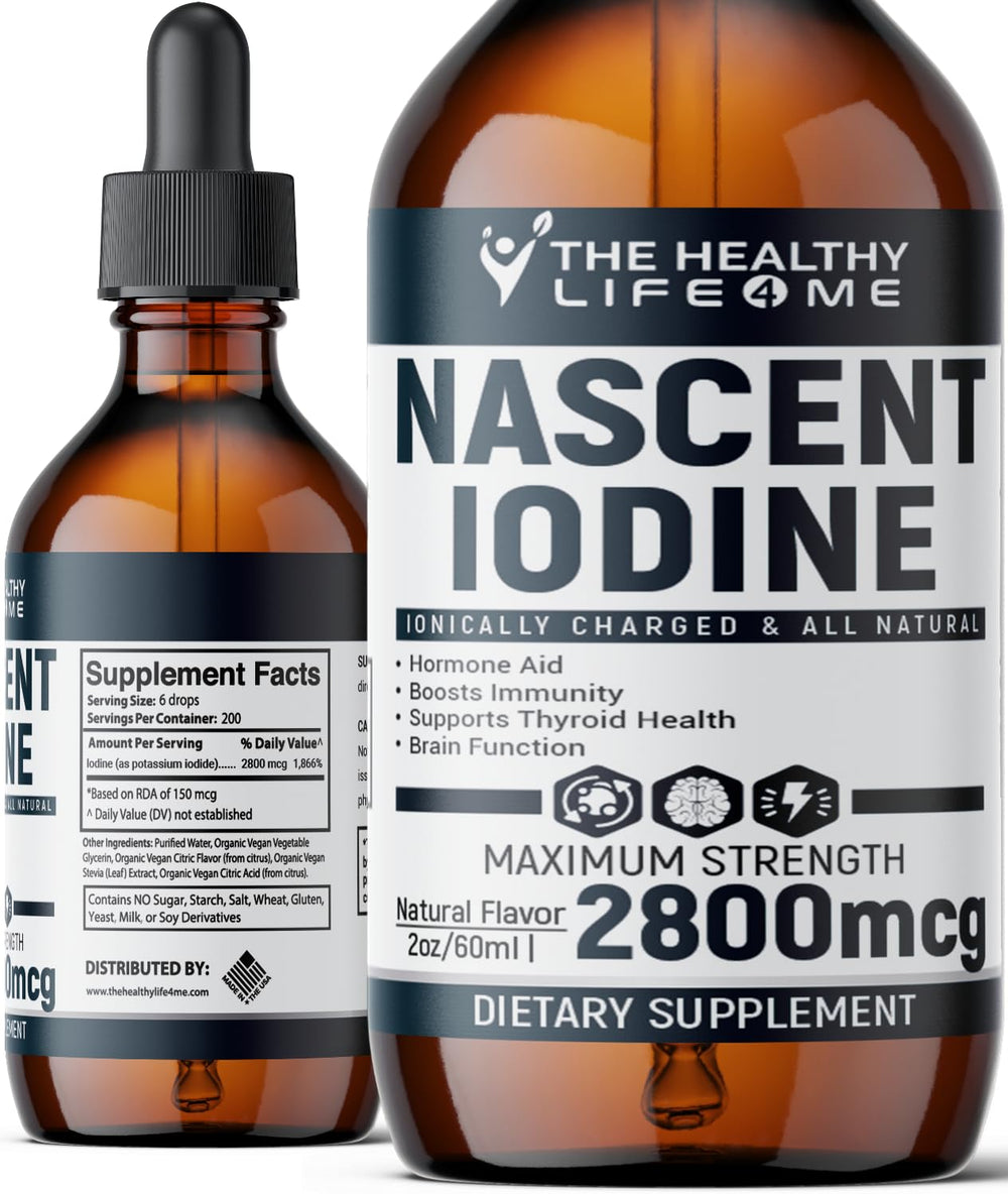 Nascent Iodine Drops 2800mcg 2oz bottle