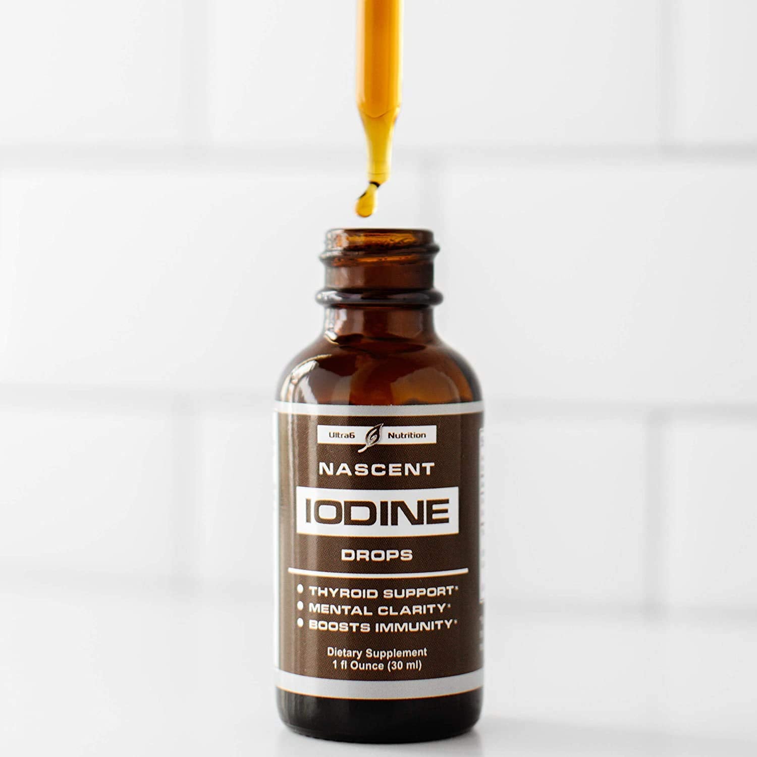 Nascent Iodine Drops packaging with bottle and box