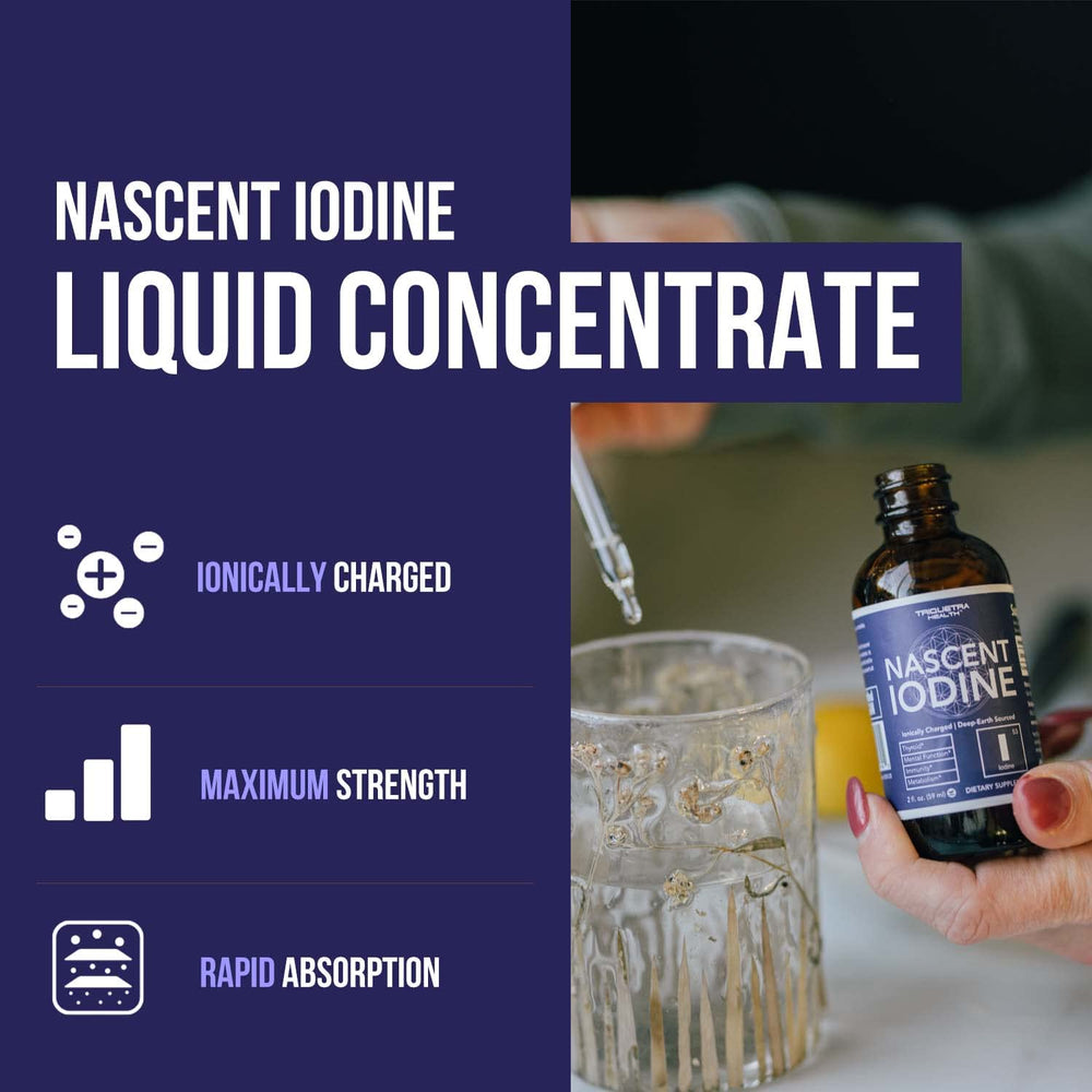 Liquid iodine with ionic charge