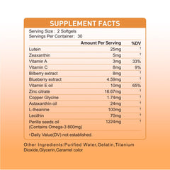 Close-up of Natener Eye Vitamins showing blue light protection feature