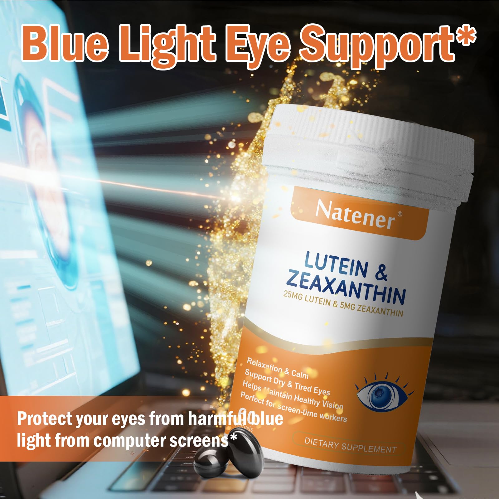 Natural Perilla seed oil ingredient in Natener Eye Vitamins