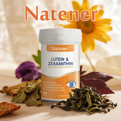 Illustration highlighting retinal health supported by Natener vitamins
