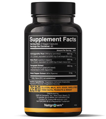 Natgrown capsules label highlighting key ingredients