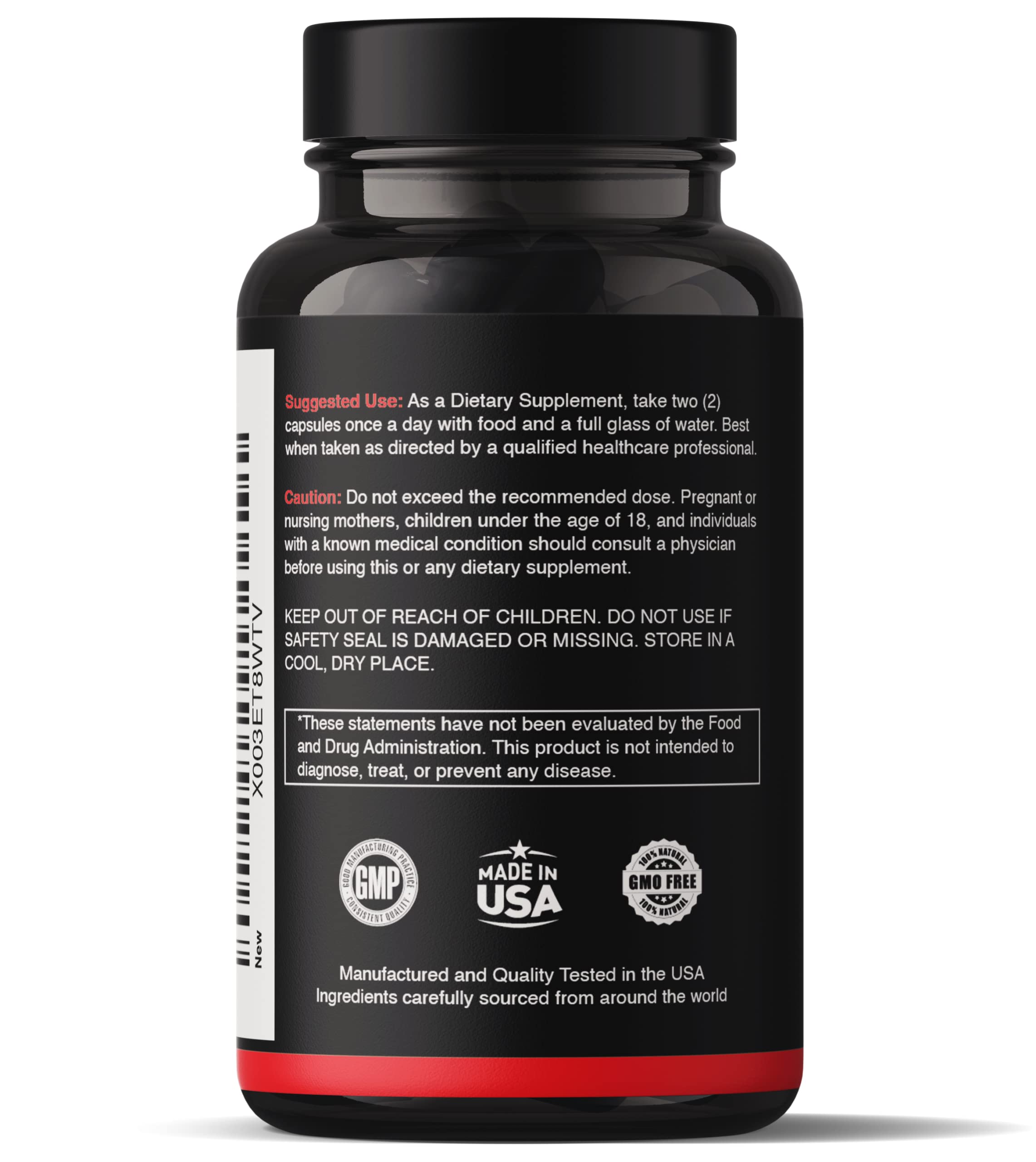 Product label for Natgrown Maca and Ginseng capsules
