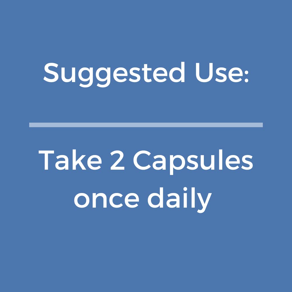 Recommended daily use: Natgrown PEA two capsules per day