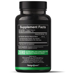 Saw Palmetto capsules next to the bottle