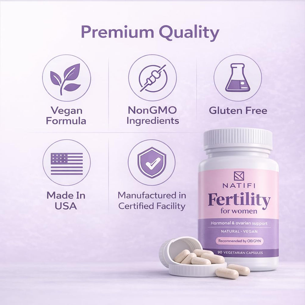 Natifi nutrient graphic showing vitamins and minerals for preconception