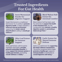 Nation Health MD Cleanse24 bottle label close-up emphasizing 60 capsules and key botanicals.