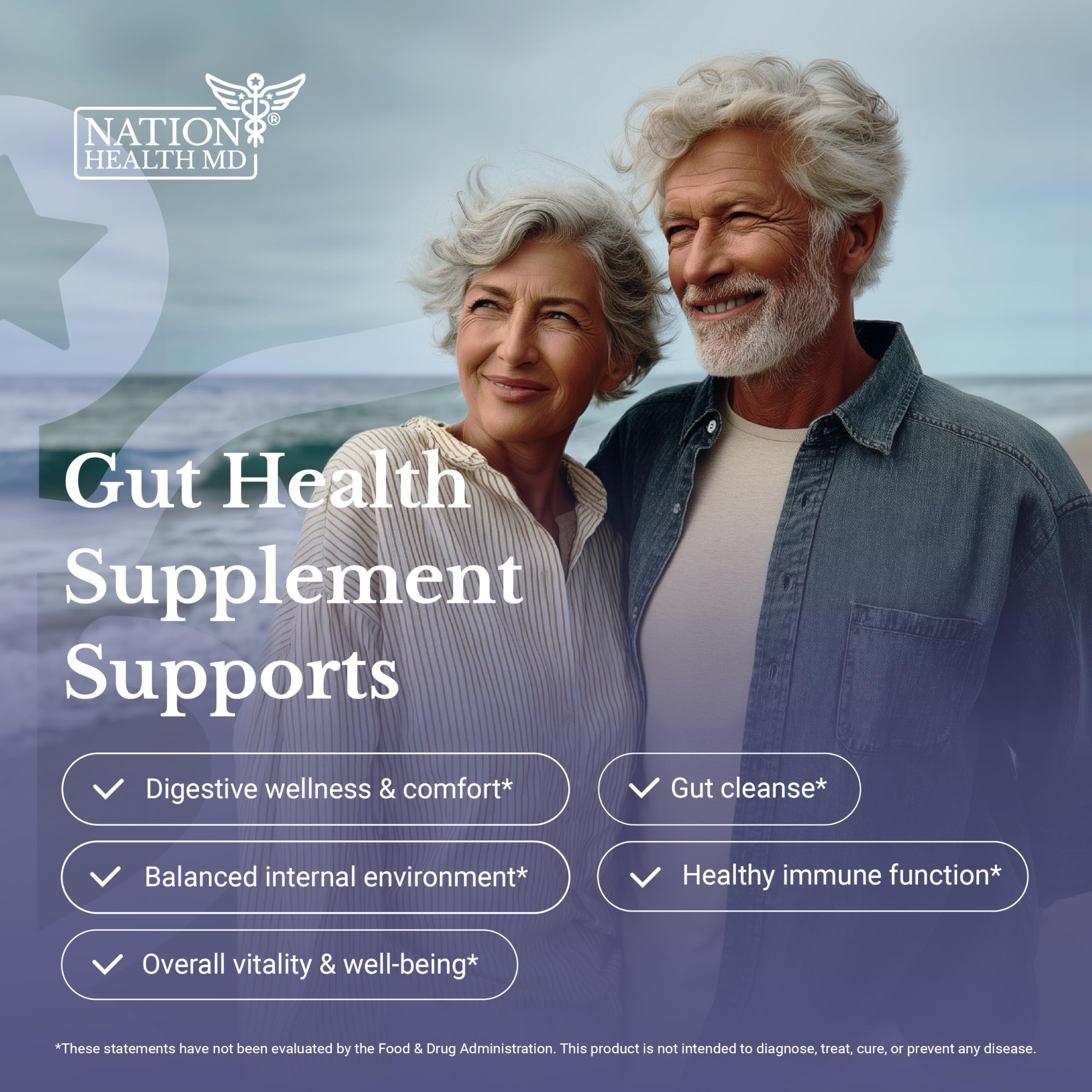 Nation Health MD Cleanse24 ingredients garlic, amla, and olive leaf for natural support.