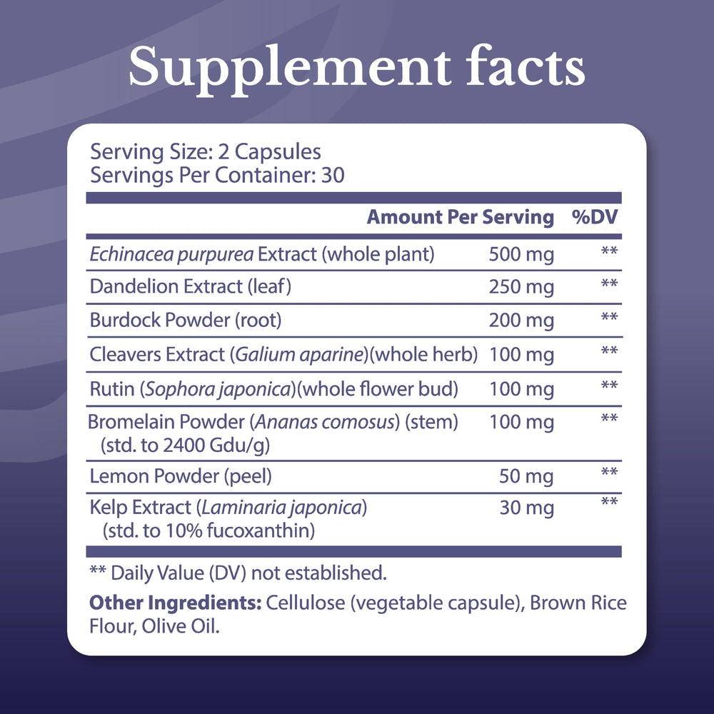 Lymph MD Dandelion Extract ingredient close-up