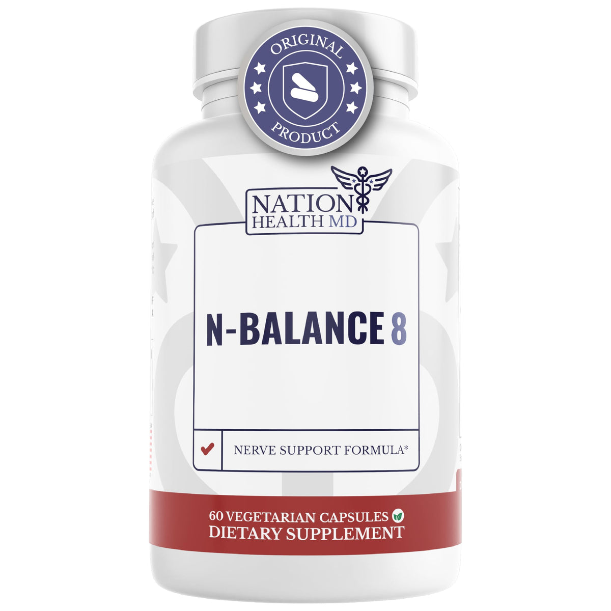 Nation Health MD N-Balance8 bottle and packaging