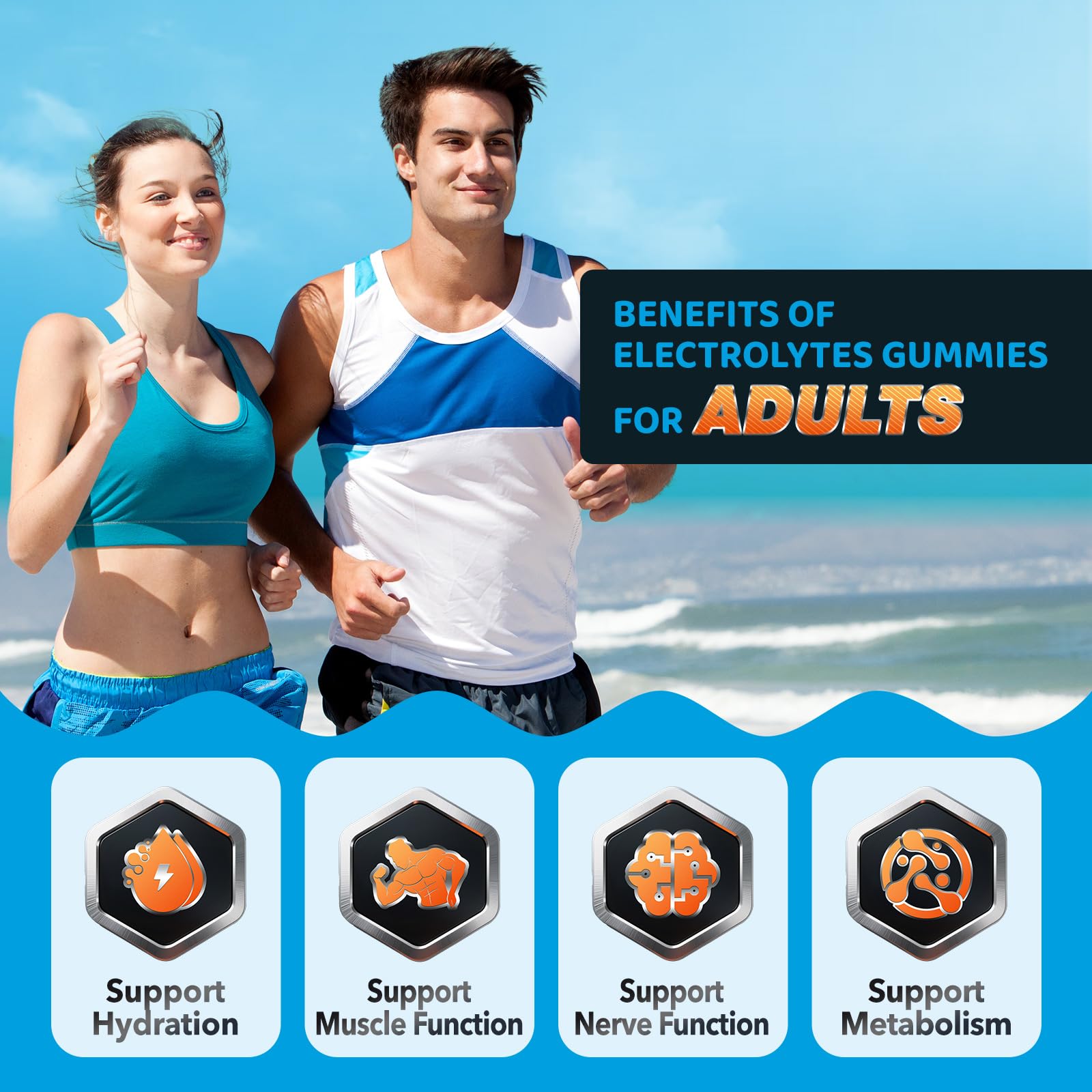 NATISLAND electrolyte gummies kids and adults ready-to-eat snack.