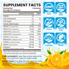 NATISLAND electrolyte gummies orange flavor pack, easy on-the-go hydration.