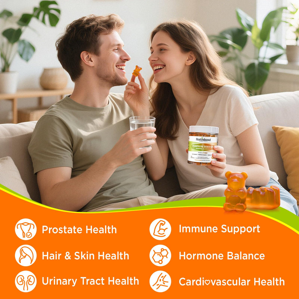 Gummies supporting hair growth with saw palmetto and rosemary