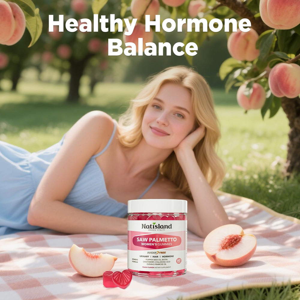 Concept image highlighting hormonal balance with plant-based ingredients