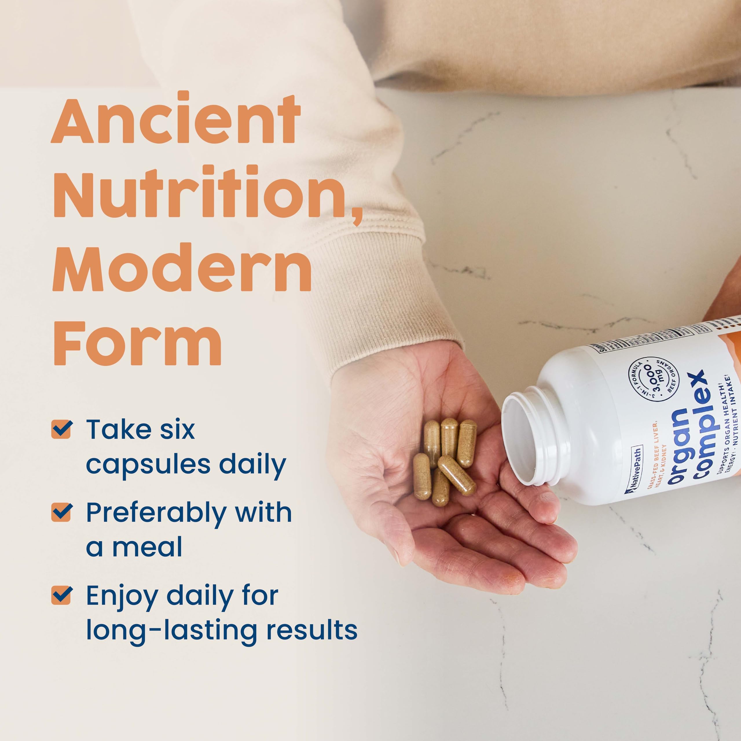 Purity and ingredient quality statement for NativePath Organ Complex