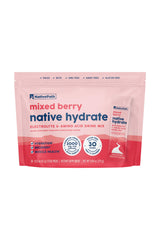 NativePath Hydrate Mixed Berry stick pack boosts on-the-go hydration with electrolytes and BCAAs.
