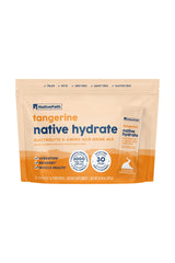 NativePath Hydrate stick pack poured into water for Tangerine hydration