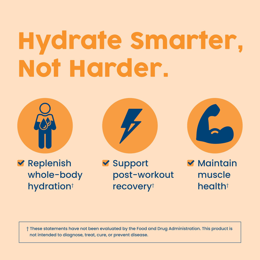 NativePath Hydrate Tangerine flavor in a glass for a refreshing drink