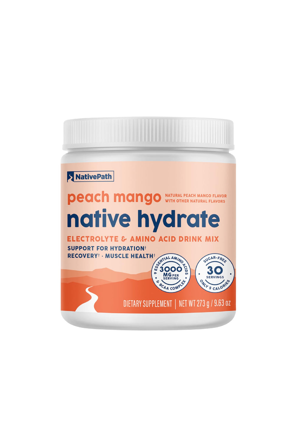 NativePath Native Hydrate Peach Mango powder canister