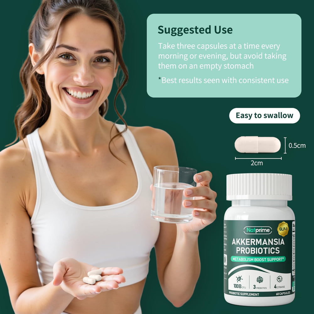 Bottle side view displaying 60 capsules